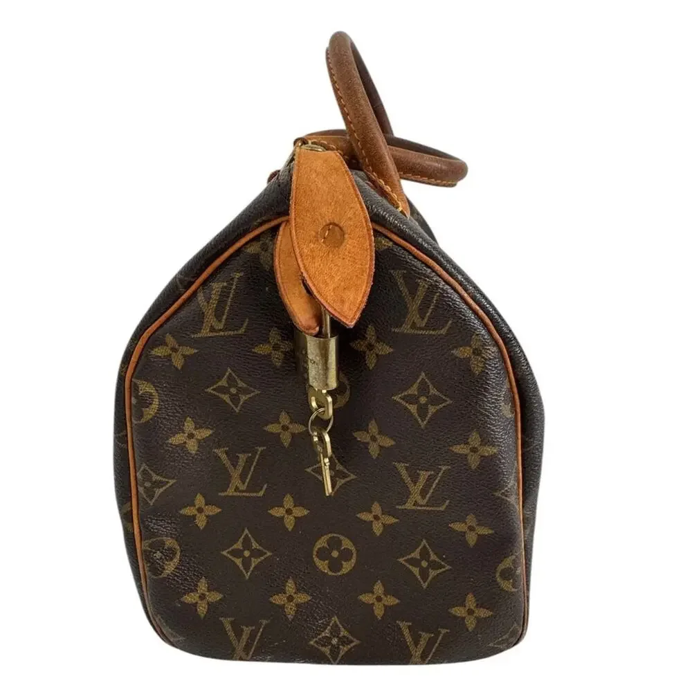 Louis Vuitton Baby Speedy 30 Monogram Canvas Satchel Handbag